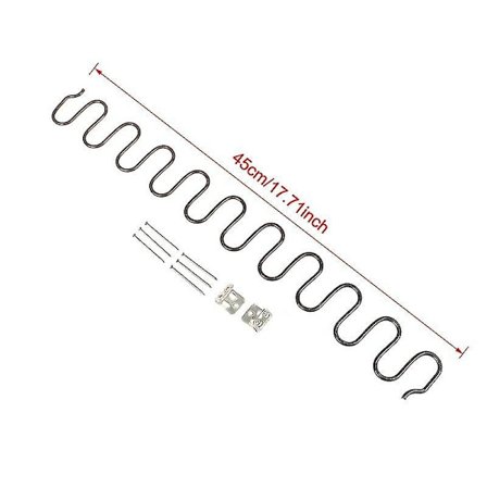 Vaihtojouset sohvaan, jousi klipseillä, 45 cm pitkä