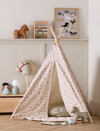 Kid's Concept Tipi Tent Dot - Beige - ONE SIZE