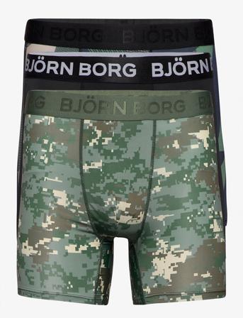 Shorts Per Bb Digital Woodland Boksershorts Grønn Björn Borg*Betinget Tilbud