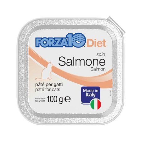 Forza10 Solo Diet Salmone Paté Per Gatti Adulti Vaschetta 100g