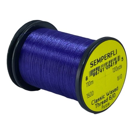 Semperfli Classic Waxed Thread 110m 6/0 - Purple