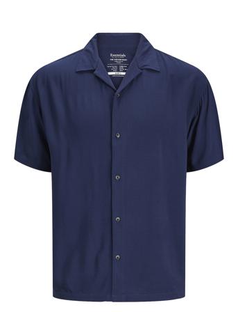 Jjejeff Solid Resort Shirt Ss Sn Jack & J S Navy