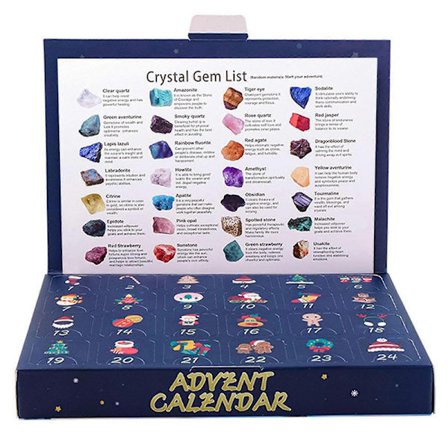 Julkalender med Kristaller Färgglada Kristaller Sten Nedräkningskalender för Samlarobjekt A