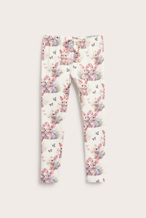 Kappahl | Legginsy w króliczki Offwhite 134 | Offwhite
