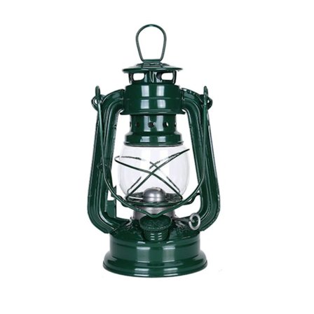 19cm Retro Outdoor Camping Parafin Lampe Bærbar lanterne