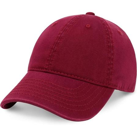 Unisex puuvillainen baseball-lippis miehille ja naisille, säädettävä kevyt polo-tyyli kaareva lieriö(Burgundy)