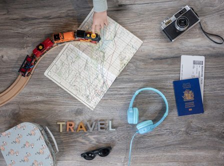 ONANOFF Kopfhörer für Kinder / Travel / Blau