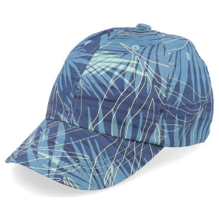 Barts - Blå unconstructed Keps - Kids Saki Cap Print Blue Dad Cap @ Hatstore