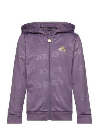 B Bluv Q4 Fz Hd Hettegenser Genser Lilla Adidas Sportswear*Betinget Tilbud