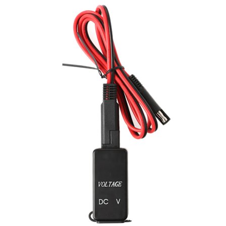 Vattentät 12V Bil Motorcykel SAE Till USB Laddare med LED Voltmeter för Mobiltelefon Surfplatta Laddningsadapter