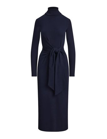 Lauren Ralph Lauren | Tie-Front Turtleneck Dress | XS