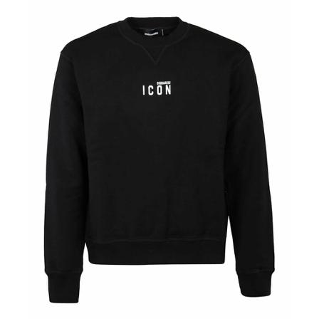 Dsquared2, S79Gu 0009S25516965 Other Materials Sweatshirt Czarny, Mężczyzna, Rozmiar: S