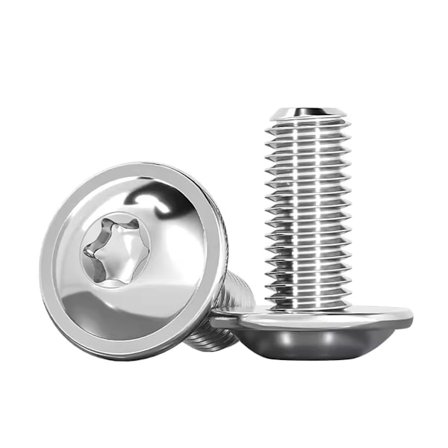 20 Stk. Kuppelhovedskruer med Krave M6x20mm Torx Skruer ISO 7380-2 Skruer Kraveskruer Rustfrit Stål A2 V2A Maskinskruer Gevindskrue Fuld Gevind