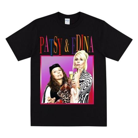 PATSY & EDINA Homage T-shirt för helt fantastiska fans White XXXL