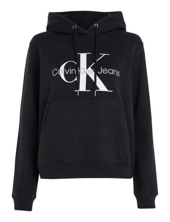 Core Monologo Hoodie Hettegenser Genser Svart Calvin Klein Jeans*Betinget Tilbud