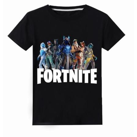 T Shirt Med Fortnite Tryck Svart Fäger Storlek 130 Svart Svart
