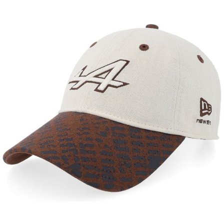 New Era - Motor Beige unconstructed Keps - Alpine F1 26 Heritage Linen 9TWENTY Stone/Brown Dad Cap @ Hatstore