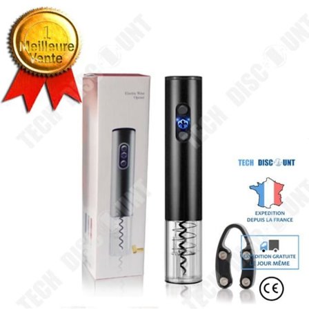 Elektrisk korkpropper - TD - Automatisk induktion - Sort - 25,2 cm - 500g