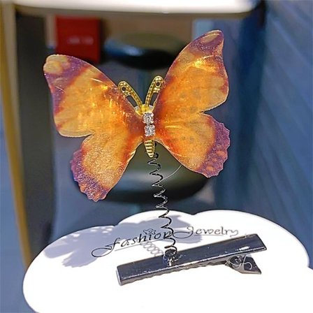 {xjxj} Perhonen Kevät Hiusklipsi Otsatukka Hiusneula 03-10KPL 03-10KPL