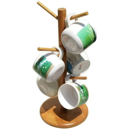 Krus Træ, Bambus Krus Træ Stativ Holder Krus Holder Krus Træ til Hjemmet