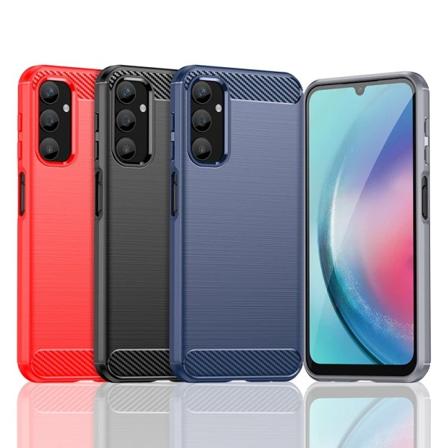 SKALO Samsung A25 5G Armor Carbon Stødsikker TPU-cover - Vælg fa Red