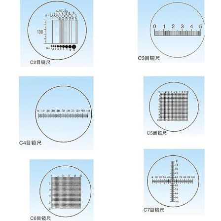 19mm Mikroskopglas med Retikel Kalibreringslinjal