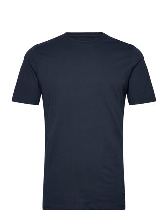 Knowledge Cotton Apparel Basic T-Shirt - Navy - S