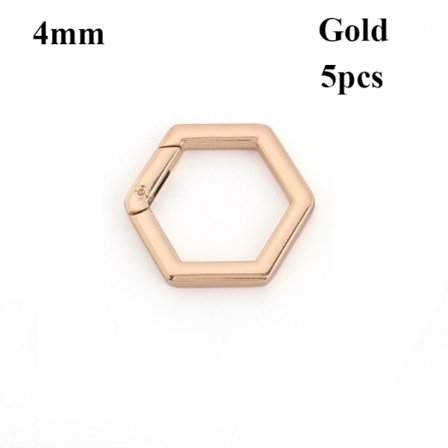 5st Spring Ring Spännen Karbinhake Handväskor GULD 4MM - spot sales