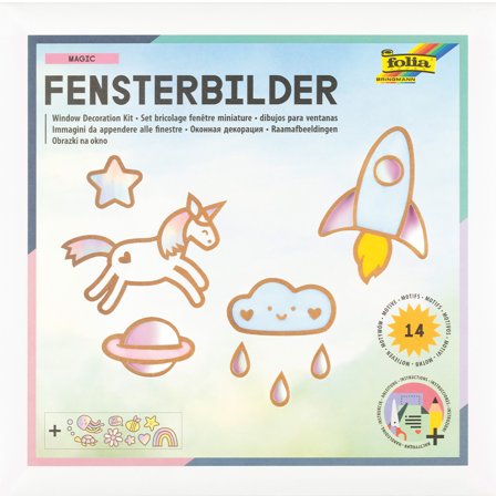 Folia Fönsterdekoration Rainbow 14 motiv
