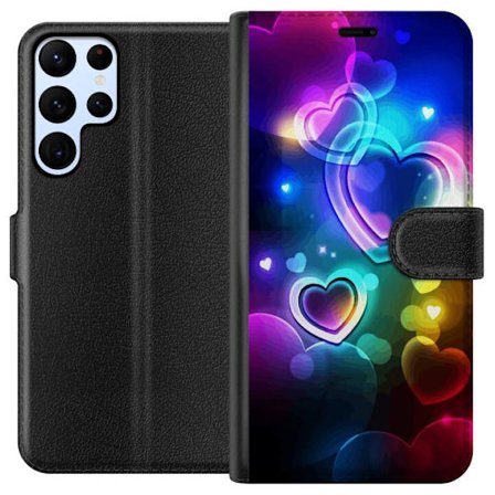 Kompatibelt Lommeboketui til Samsung Samsung Galaxy S22 Ultra 5G NeonKjærlighet