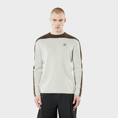 66 North men's Vatnajökull Knitted Sweater Tops - Dark Stone - 2XL