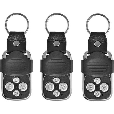 Fjärrkontroll [3-pack] Elektrisk garageportsfjärrkontroll Universell fjärrkontroll 270-433,92 MHz med 4 dubbla knappar