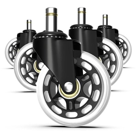 5 stk. kontorstolhjul - 10x22 mm kontorstolhjul