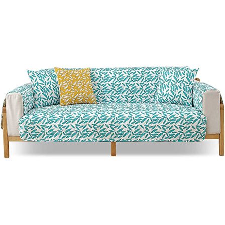 Lenestolbeskytter sofa teppe sklisikkert sofa teppe 1 stk cyan