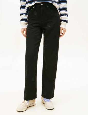 Tommy Jeans Layla Hr Slim Str Cr Ei6085 - Black - 30 x 32