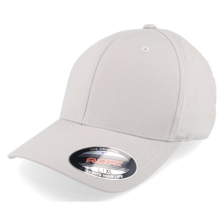 Flexfit - Grey - flexfit - Cap - Wooly Combed Silver Flexfit - Hatstore