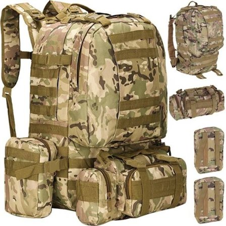 Militærbag / Ryggsekk i nylon - 45 liter