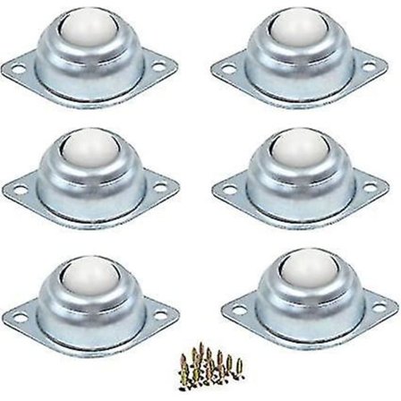 Kullager Rullvagnar Metall Set med 6 st 1 tum