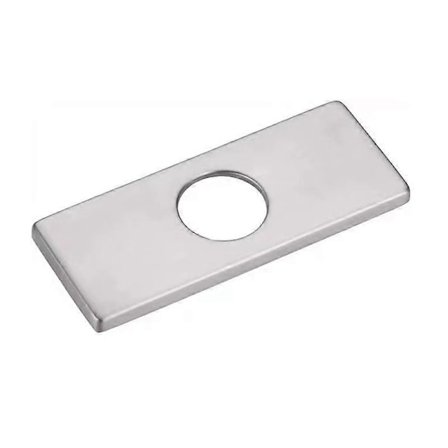 Huldæksel Dækplade Enkelt Hul Køkkenvask Armatur Roset, Firkantet Dækplade Rustfrit Stål Roset til at Dække Ubrugte Monteringshuller, Bordplade F