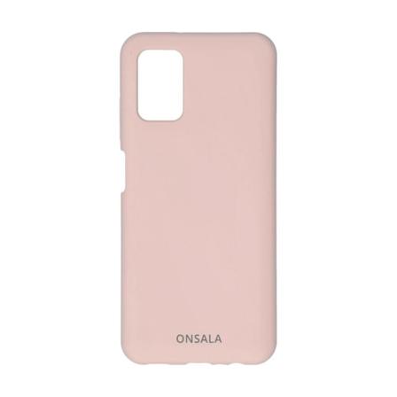 ONSALA Samsung Galaxy A03s Mobilskal Silikon Sand Rosa