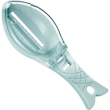 Fish Scale Scraper, ABS Plastic Fish Scale Scraper Fish Skin Scaler with Transparent Lock for Home, Kitchen