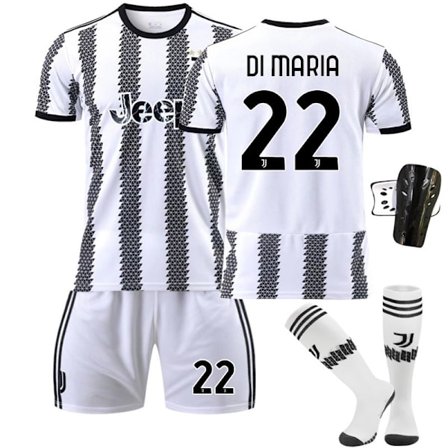 22-23 Ny version Juventus nr. 7 Hovey nr. 10 Pogba 22 Di Maria 10 Dybala fodboldtrøjesæt