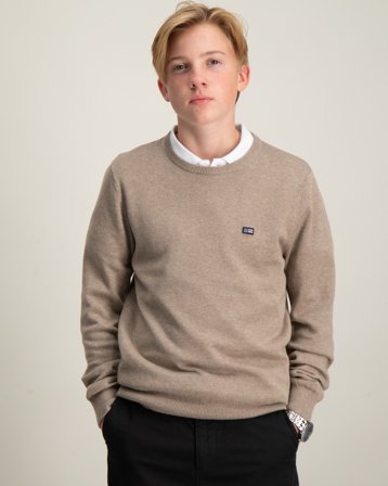Lexington Brayden Cotton Crew Sweater Brązowy Swetry Chłopiec - Kids Brand Store