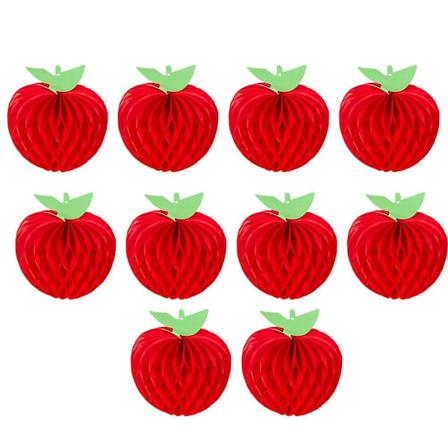 10 kpl 20 cm paperi omena hunajakenno koriste tuuletin setti seinälle ripustettava hunajakenno pallo muoto riipus juhlatarvikkeet sisä- ja 