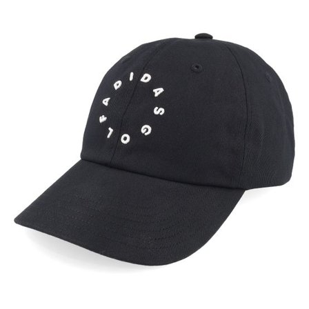 Adidas - Svart unconstructed Keps - Revolve Hat Black Dad Cap @ Hatstore