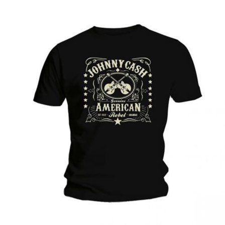 Johnny Cash Unisex Vuxen American Rebel T-Shirt S Svart