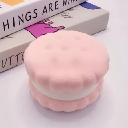 Squishy Simulert Kake Klem Legetøy Stress Relief Sakte Stigende Sensoriske Fidget Leker for Angst ADHD Autisme Barn Voksne ASMR Moro