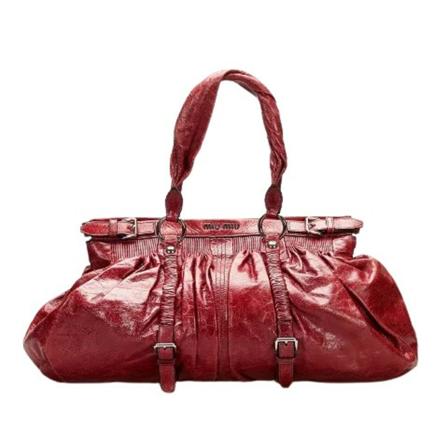 Miu Miu Pre-owned, Pre-owned Leather handbags Rood, Dames, Maat:ONE Size