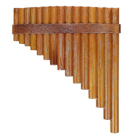 Sett med 15 bambus panfløyter, perfekt for nybegynnere, tre farge