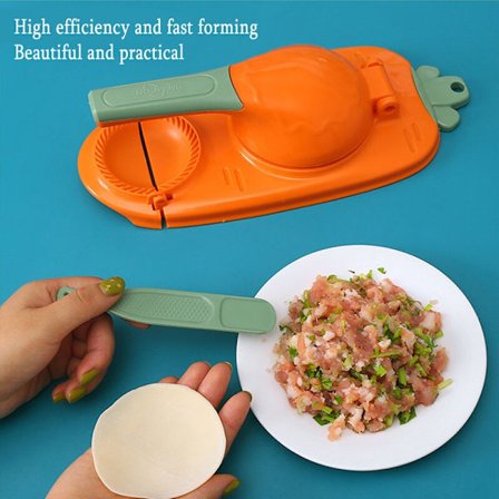 Dumpling Form Pressning Dumpling Skin Rolling Deg Machine orange 27,5*23cm